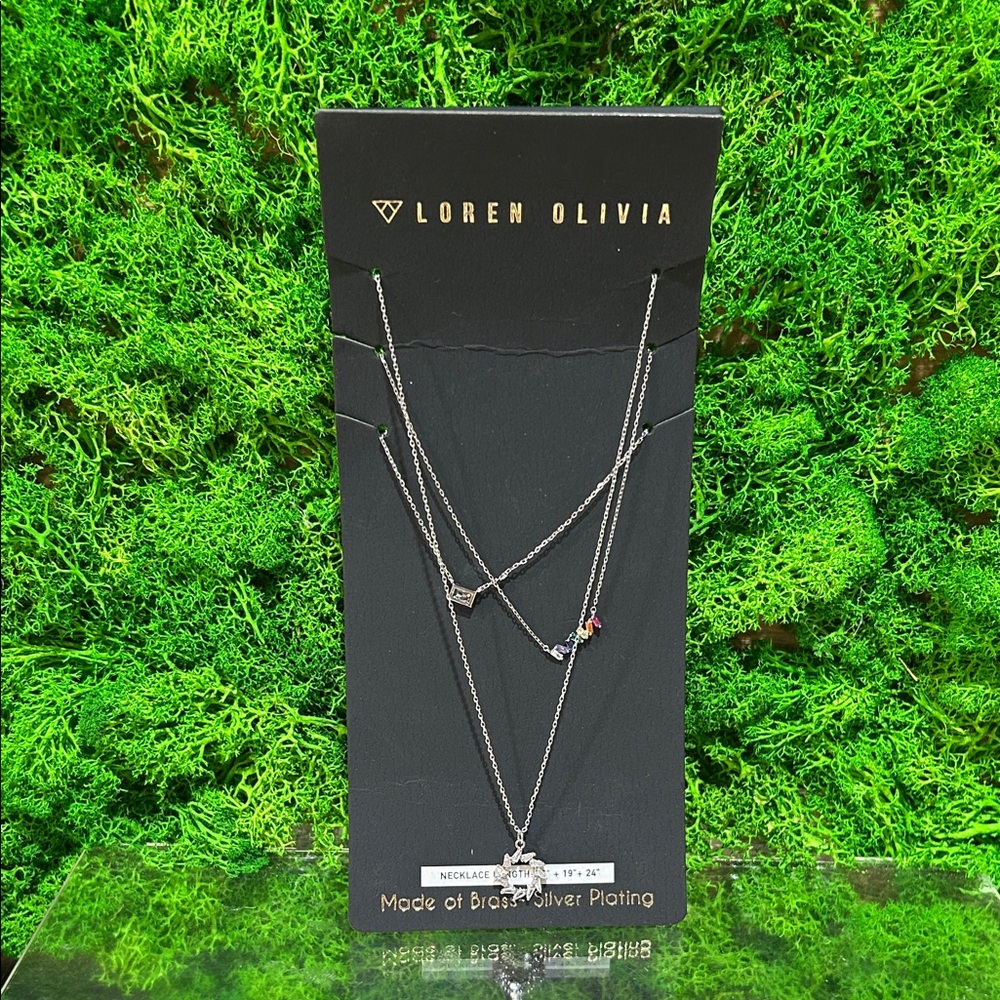 Loren Olivia Silver Layered Necklace 🇨🇦